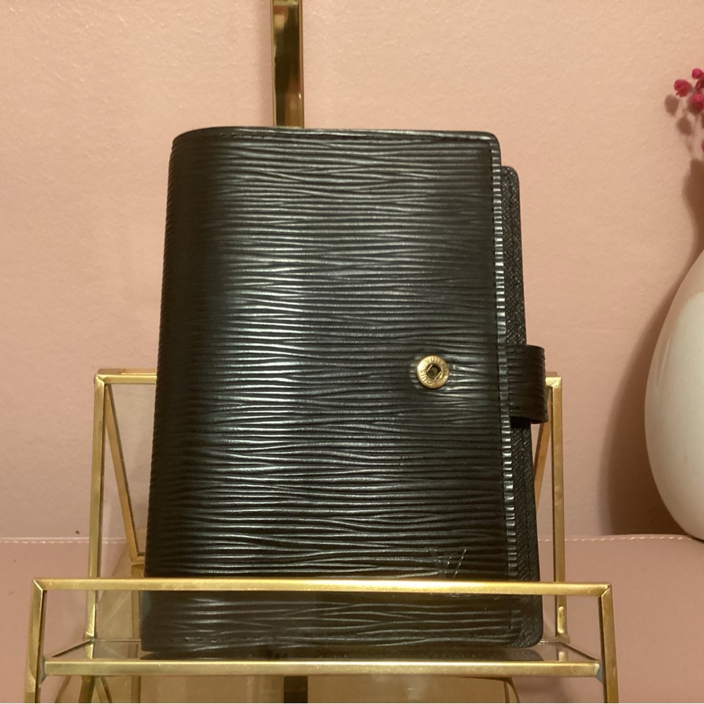 Louis Vuitton Black Epi Agenda Vintage